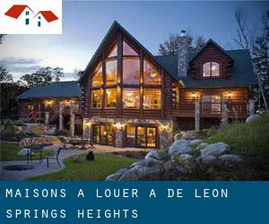 Maisons à louer à De Leon Springs Heights